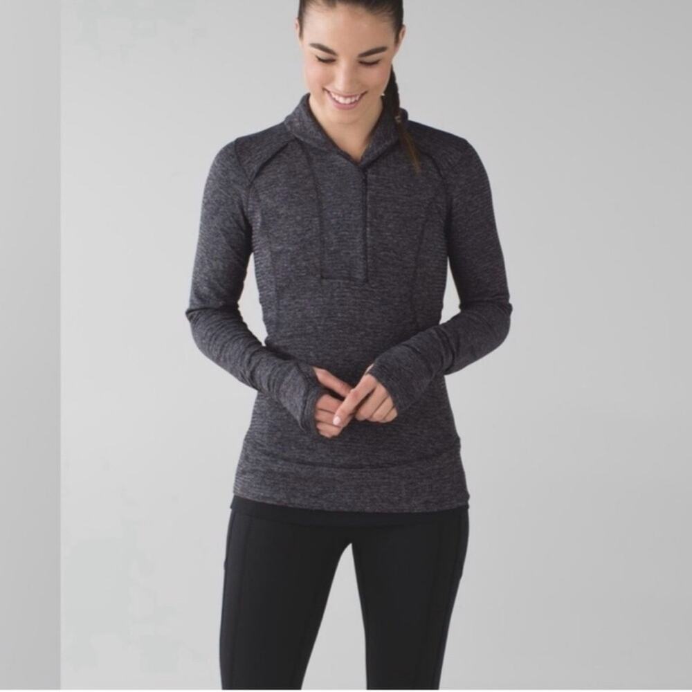 Lululemon Think Fast Pullover Grey Size 4